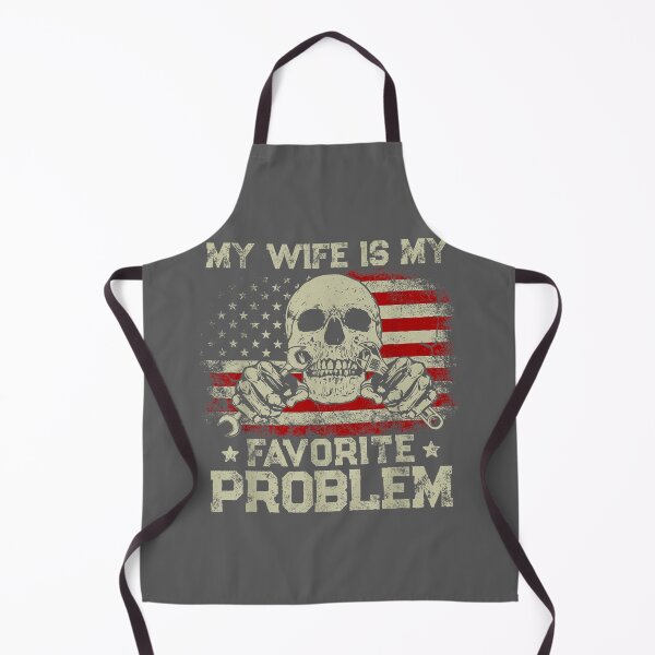 Item preview, My Wife is My Favorite Problem Funny Mechanic American Flag designed and sold by KristineLi.