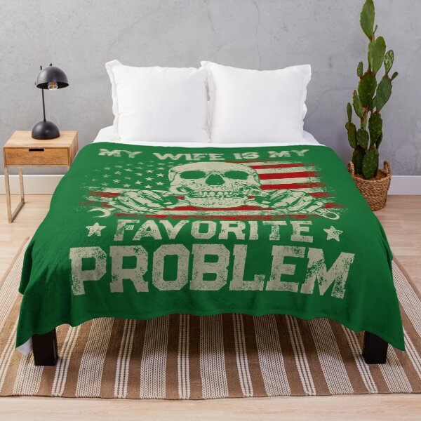 Item preview, My Wife is My Favorite Problem Funny Mechanic American Flag designed and sold by KristineLi.