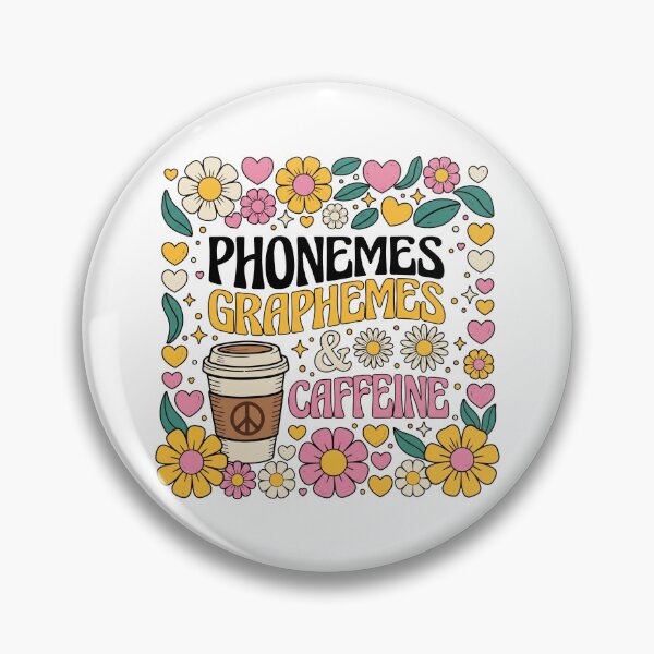 Item preview, Phonemes Graphemes Caffeine Teacher Coffee Lover School Day designed and sold by hemagamo.