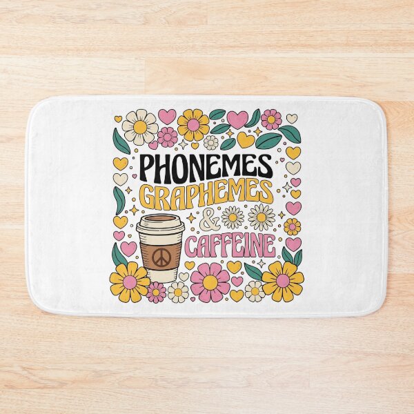 Item preview, Phonemes Graphemes Caffeine Teacher Coffee Lover School Day designed and sold by hemagamo.