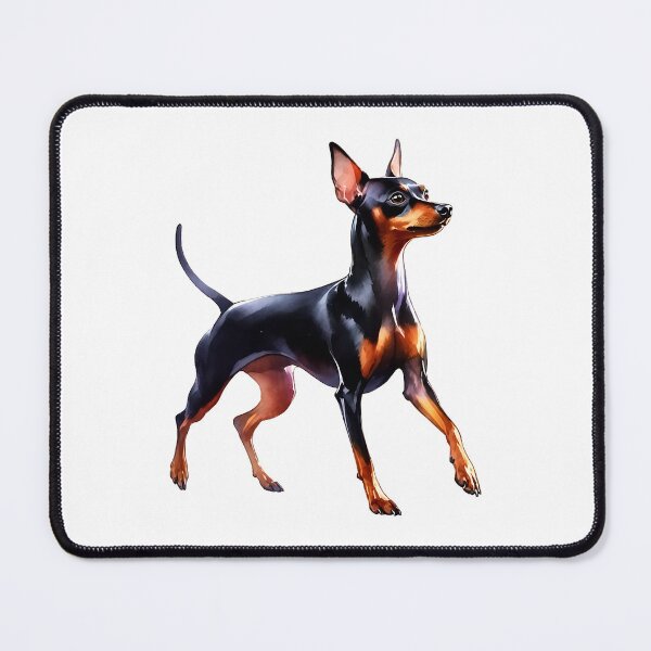 Item preview, Elegant Miniature Pinscher Watercolor Art designed and sold by OlyvieArt.