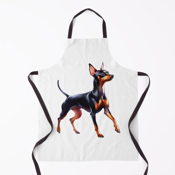 Item preview, Elegant Miniature Pinscher Watercolor Art designed and sold by OlyvieArt.