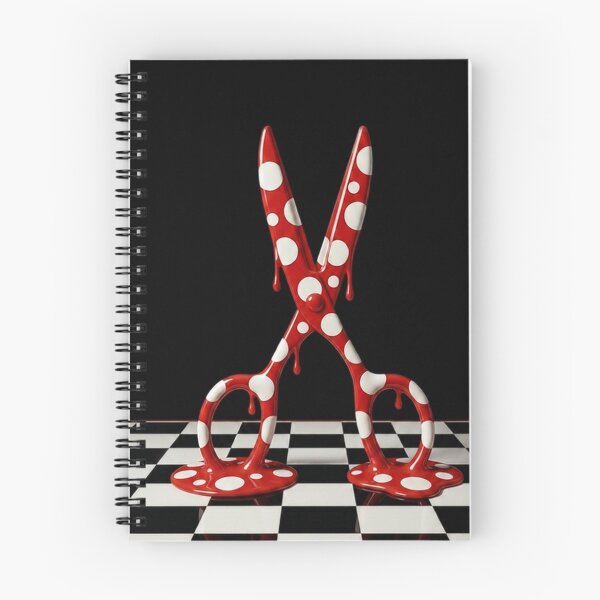Item preview, Back to School Melting Polka Dot Scissors Art designed and sold by YourColorsWall.