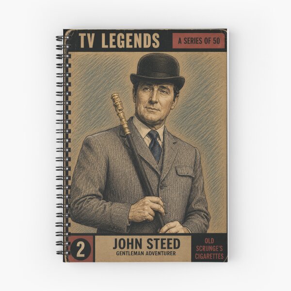 Item preview, John Steed - TV Legends Trading Cards designed and sold by halibutgoatramb.
