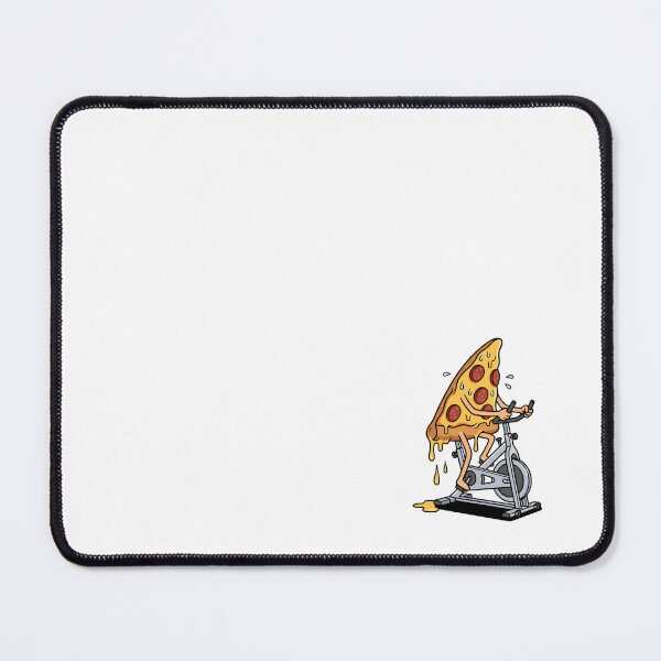 Item preview, Funny Sweating Pizza Slice On Exercise Bike designed and sold by Rare By Hero.