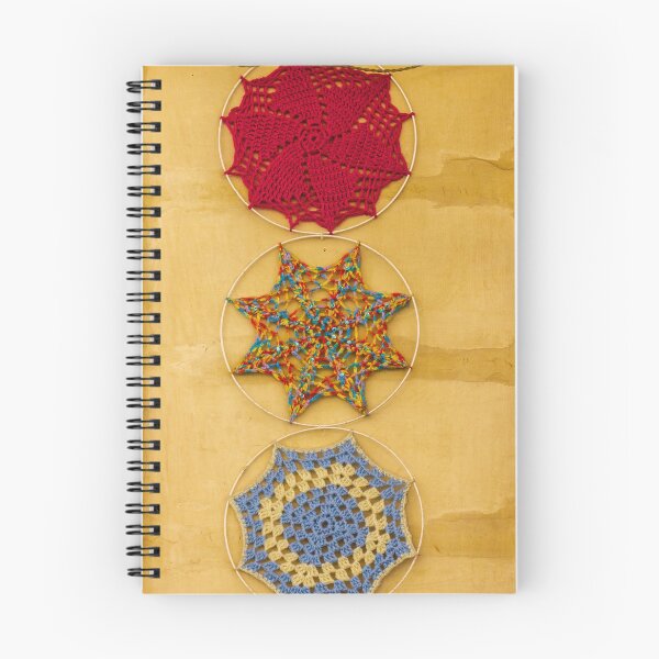 Item preview, Colorful Crochet Wall Hangings On Yellow Rustic Wall — Bohemian Handmade Textile Decor designed and sold by Nmallia.