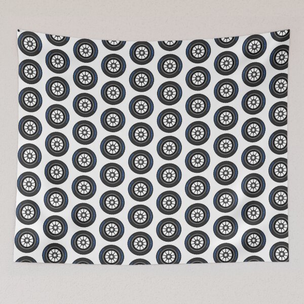 Item preview, Blue Wet Weather F1 Tyre designed and sold by PitWallArt.
