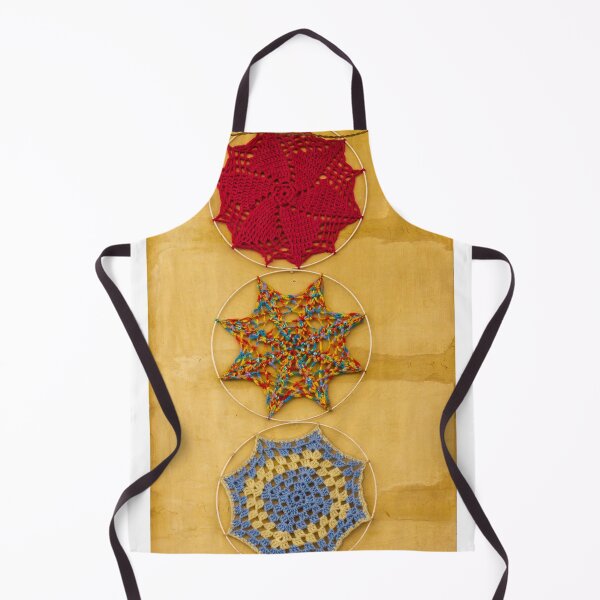 Item preview, Colorful Crochet Wall Hangings On Yellow Rustic Wall — Bohemian Handmade Textile Decor designed and sold by Nmallia.