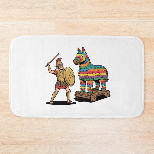 Item preview, Funny Trojan Horse Pinata Greek Warrior Illustration designed and sold by Rare By Hero.