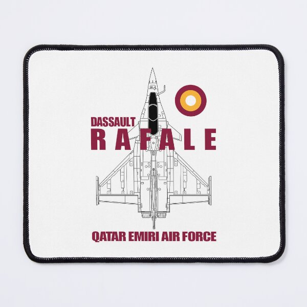 Item preview, Dassault Rafale Qatar Emiri Air Force Technical Blueprint - Black Edition designed and sold by Magazine Combate.