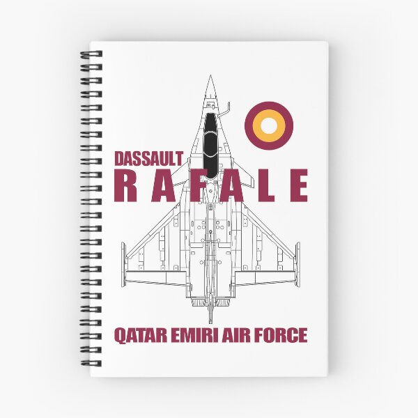 Item preview, Dassault Rafale Qatar Emiri Air Force Technical Blueprint - Black Edition designed and sold by Magazine Combate.