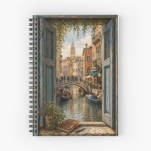 Item preview, Venice Canal Modern Window View designed and sold by Ada’s Mystic Atelier .