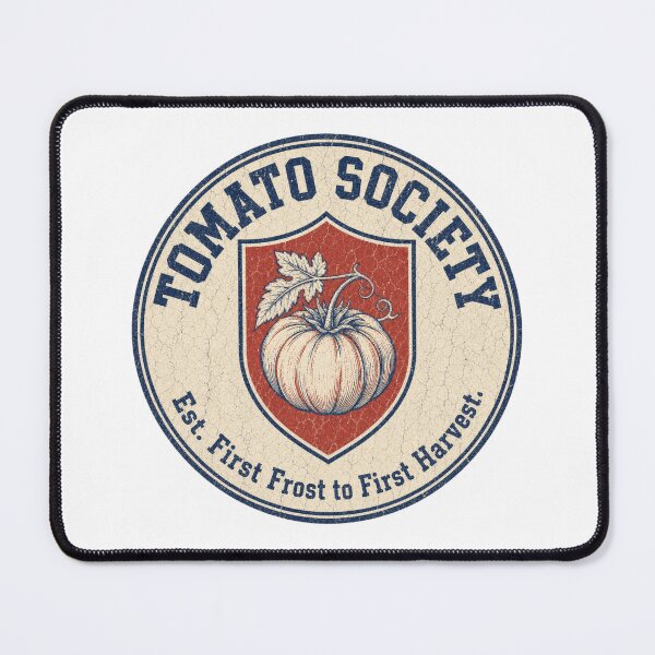 Item preview, Tomato Society Shirt, Retro Collegiate Garden Badge Tee, Funny Heirloom Tomato Gift T-Shirt, Distressed Varsity Gardener Shirt designed and sold by TshirtsLabs.