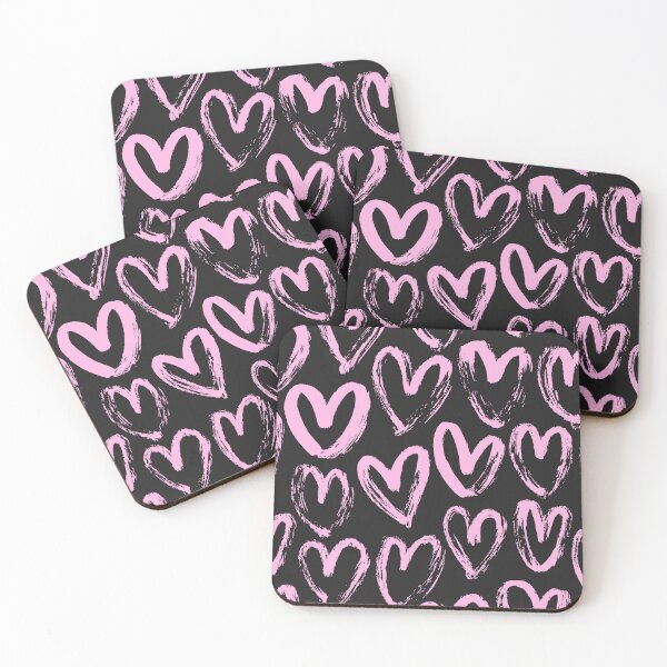 Item preview, Pink Hearts Hand Drawn Pattern designed and sold by jianina-alondra.
