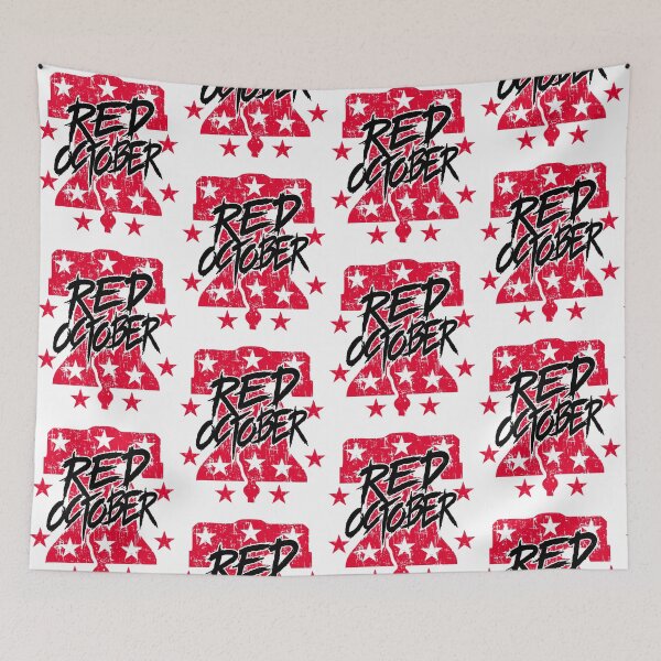 Item preview, Red October Bold Red Stars Patriotic Philadelphia Baseball Graphic designed and sold by Glow-Paw-Studio.