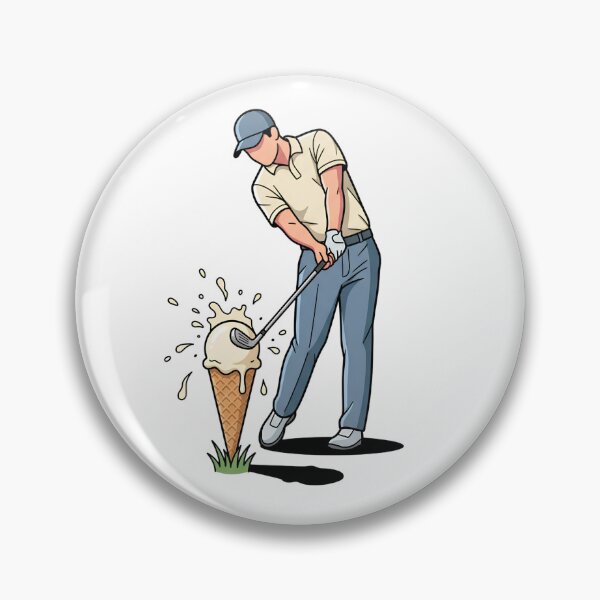 Item preview, Funny Golfer Hitting Ice Cream Cone Tee designed and sold by Rare By Hero.