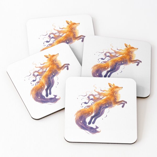 Item preview, mystical watercolor fox designed and sold by introvertarts.