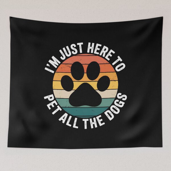 Item preview, Retro Paw Print Pet Dogs Funny Quote designed and sold by OlyvieArt.