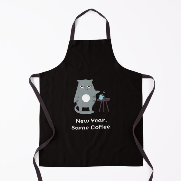 Item preview, New Year Same Coffee Funny Cat | Espresso Yourself Cats designed and sold by ContigoART.