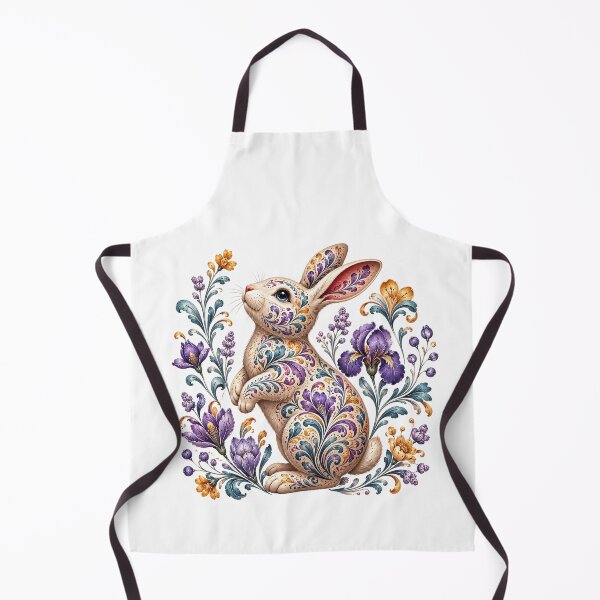 Item preview, Floral Folk Rabbit Botanical Bunny designed and sold by PetalGarden.