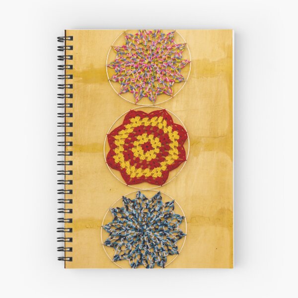 Item preview, Colorful Crochet Wall Hangings On Yellow Rustic Wall — Bohemian Handmade Textile Decor designed and sold by Nmallia.