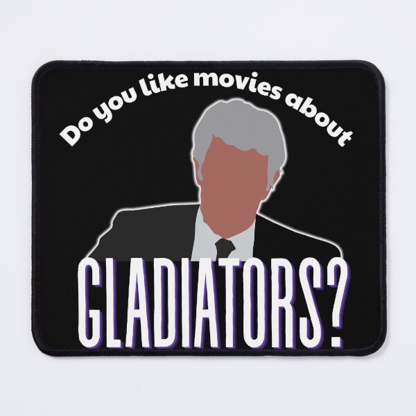 Item preview, Airplane - Movies about gladiators (on black) designed and sold by HeathWayPrints.