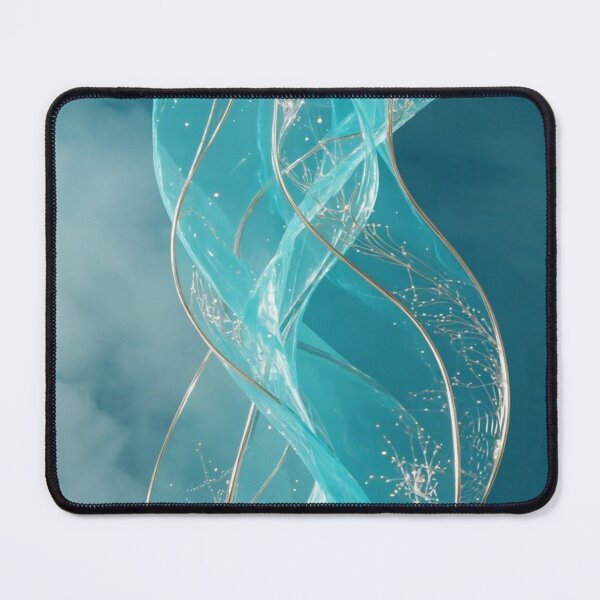 Item preview, Ethereal Aqua Energy Ribbons designed and sold by ClarityPulse Studio.