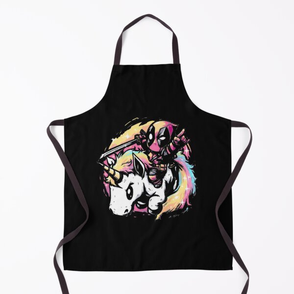 Item preview, Deadpool Riding Rainbow Unicorn Chibi designed and sold by VenettaDesena.
