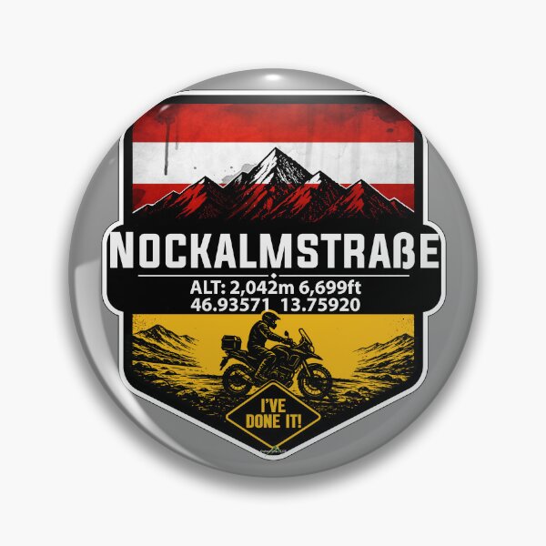 Item preview, Nockalm Road, Nockalmstrasse, Austria Motorcycle Sticker TShirt 06 designed and sold by OuterShellUK.