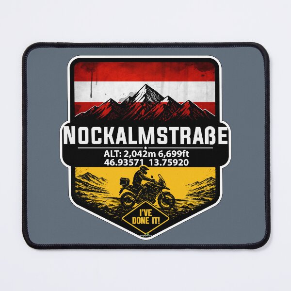 Item preview, Nockalm Road, Nockalmstrasse, Austria Motorcycle Sticker TShirt 06 designed and sold by OuterShellUK.