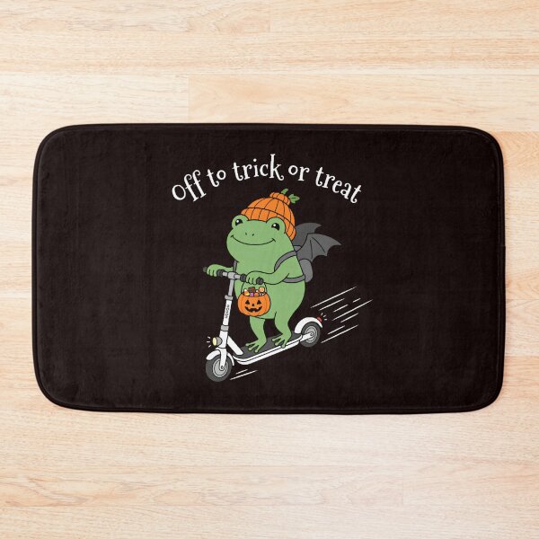 Item preview, Off To Trick Or Treat Pumpkin Spooky Halloween Frog Scooter designed and sold by w66aboo.