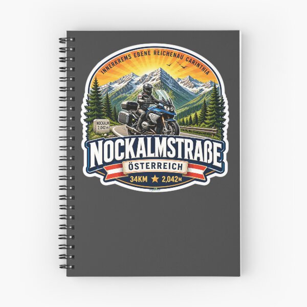 Artikelvorschau, Nockalmstraße, Nockalmstrasse, Österreich Motorradaufkleber T-Shirt 03 entworfen und verkauft von OuterShellUK.