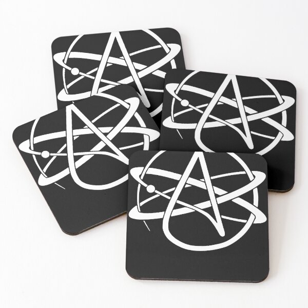 Item preview, Atheist Atheism Atom Symbol designed and sold by MathWare MathClips.