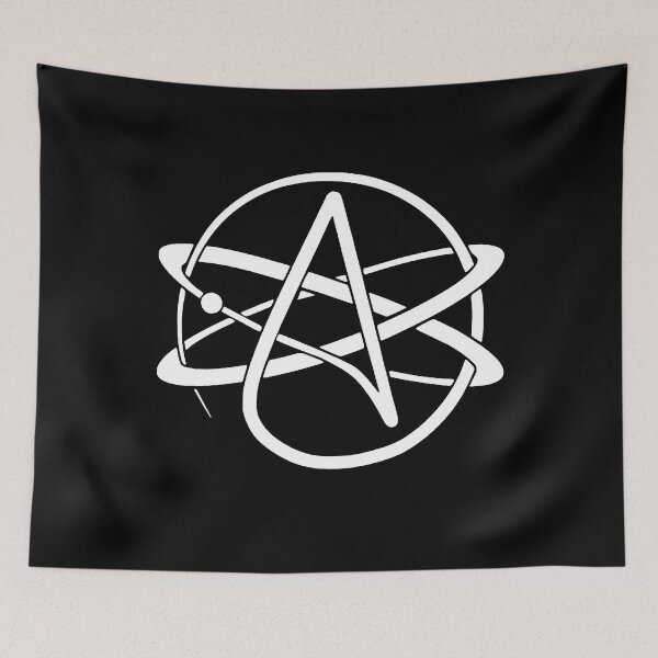 Item preview, Atheist Atheism Atom Symbol designed and sold by MathWare MathClips.