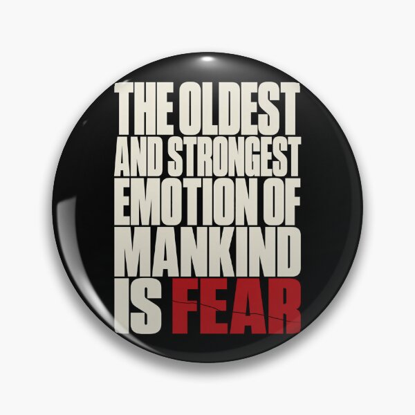 Item preview, Lovecraft Fear Quote – Bold Crimson Finale designed and sold by Fenay Designs.