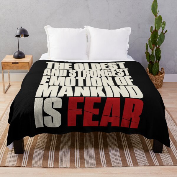 Item preview, Lovecraft Fear Quote – Bold Crimson Finale designed and sold by Fenay Designs.