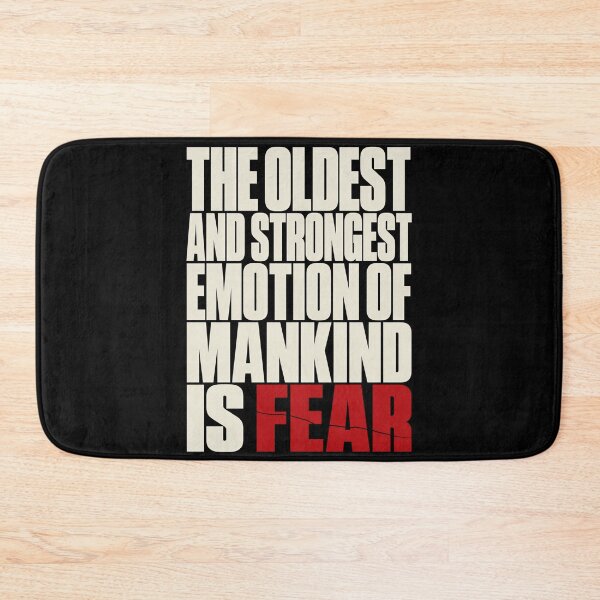 Item preview, Lovecraft Fear Quote – Bold Crimson Finale designed and sold by Fenay Designs.