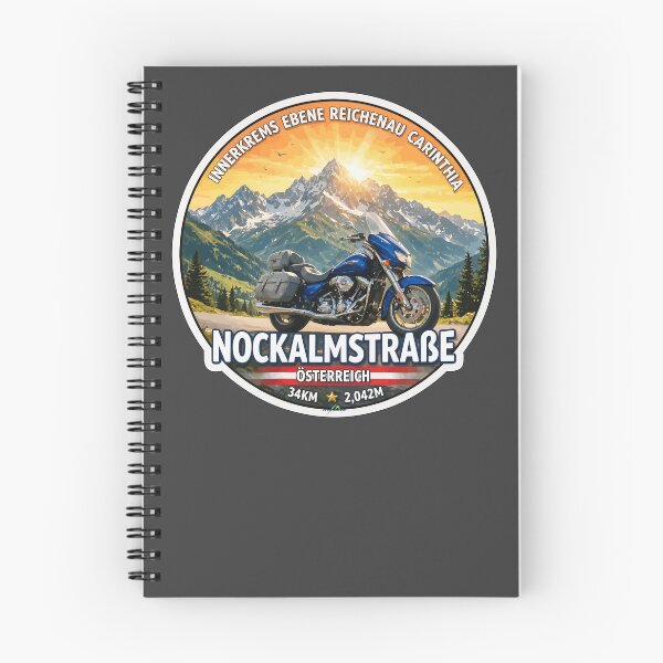 Artikelvorschau, Nockalmstraße, Österreich Motorradaufkleber T-Shirt 04 entworfen und verkauft von OuterShellUK.