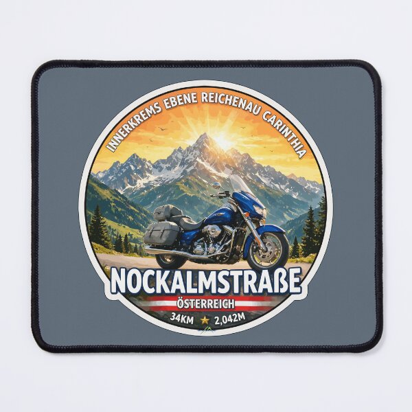 Item preview, Nockalm Road, Nockalmstrasse, Austria Motorcycle Sticker TShirt 04 designed and sold by OuterShellUK.