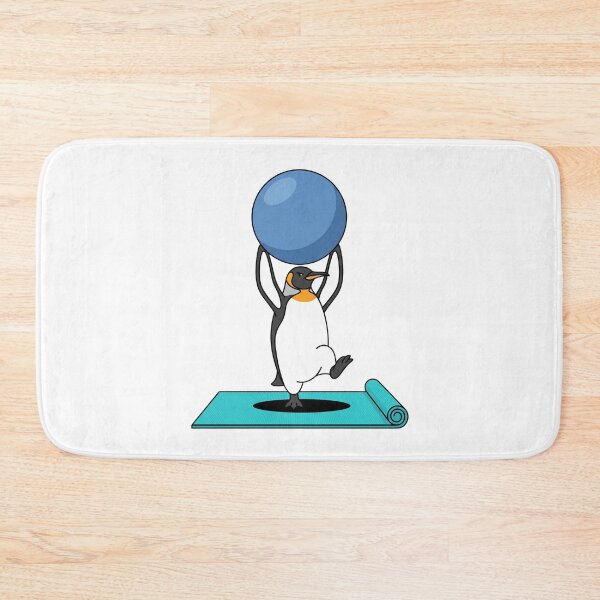 Item preview, Funny King Penguin Pilates Ball Balance Workout designed and sold by Rare By Hero.