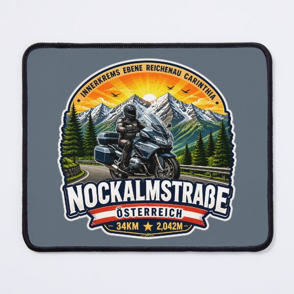 Item preview, Nockalm Road, Nockalmstrasse, Austria Motorcycle Sticker TShirt 05 designed and sold by OuterShellUK.