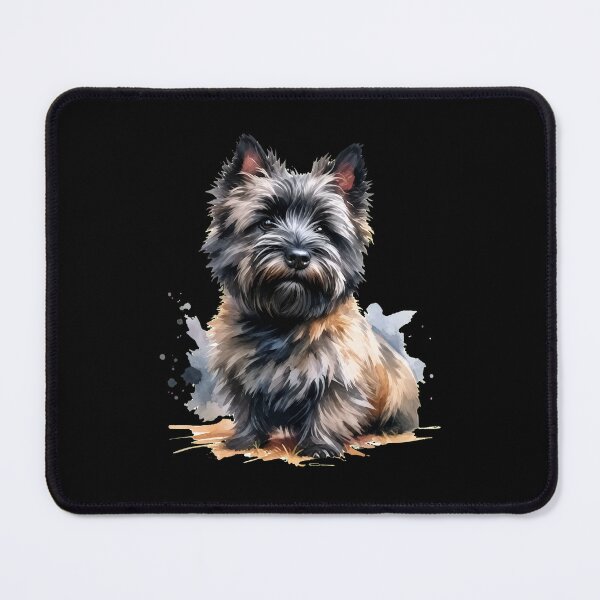 Item preview, Watercolor Cairn Terrier Dog Portrait Art designed and sold by OlyvieArt.