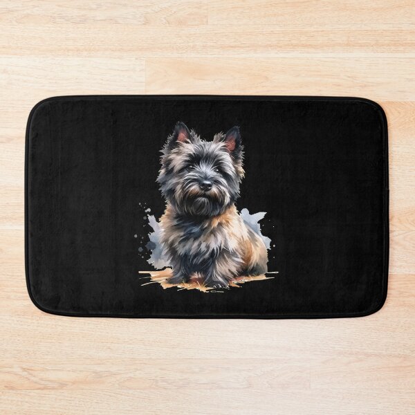 Item preview, Watercolor Cairn Terrier Dog Portrait Art designed and sold by OlyvieArt.