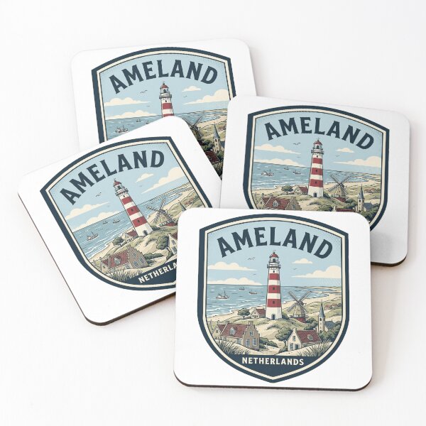 Item preview, Vintage Ameland Netherlands Lighthouse Coastal Badge designed and sold by k3rstman1.