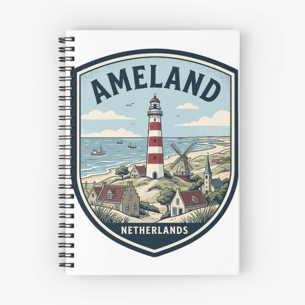 Item preview, Vintage Ameland Netherlands Lighthouse Coastal Badge designed and sold by k3rstman1.