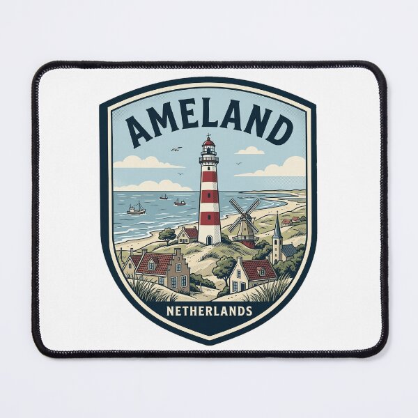 Item preview, Vintage Ameland Netherlands Lighthouse Coastal Badge designed and sold by k3rstman1.