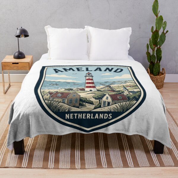 Item preview, Vintage Ameland Netherlands Lighthouse Coastal Badge designed and sold by k3rstman1.