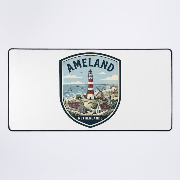 Item preview, Vintage Ameland Netherlands Lighthouse Coastal Badge designed and sold by k3rstman1.