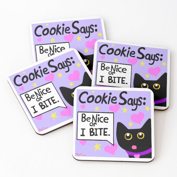 Item preview, Cookie Says: BE NICE designed and sold by K-ART666.