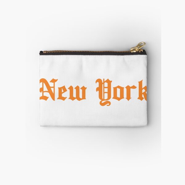 Item preview, New York in orange gothic text designed and sold by Hoods and Boros.